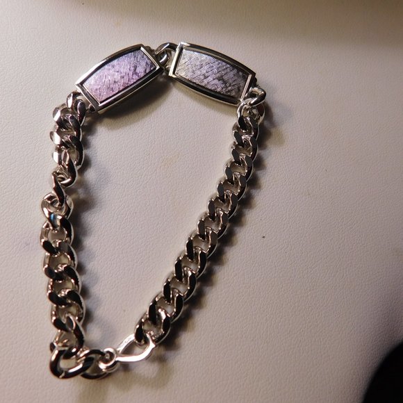 Vintage Speidel USA Silver Tone ID Bracelet 1970's - Picture 3 of 10